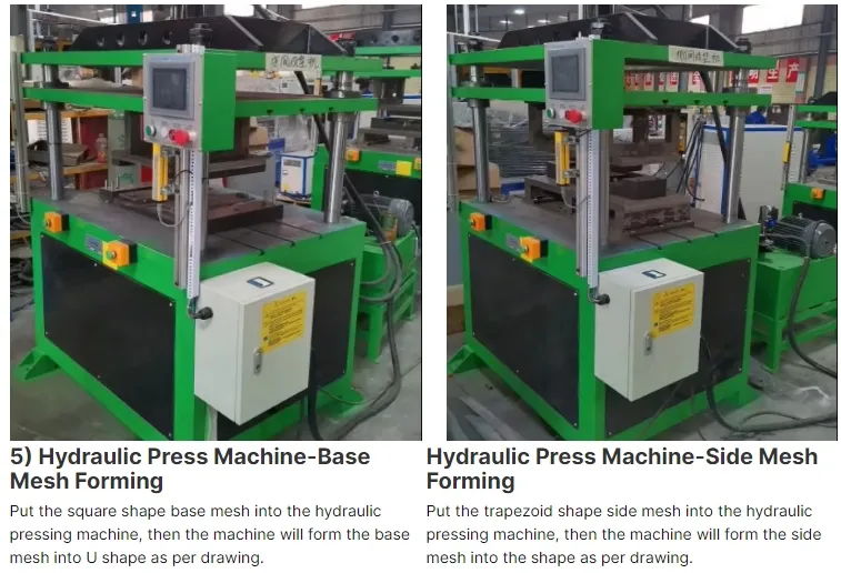 Hwashi Large Metal Storage Basket Stainless Steel Wire Basket Production Line, Customize Welding Wire Mesh Basket