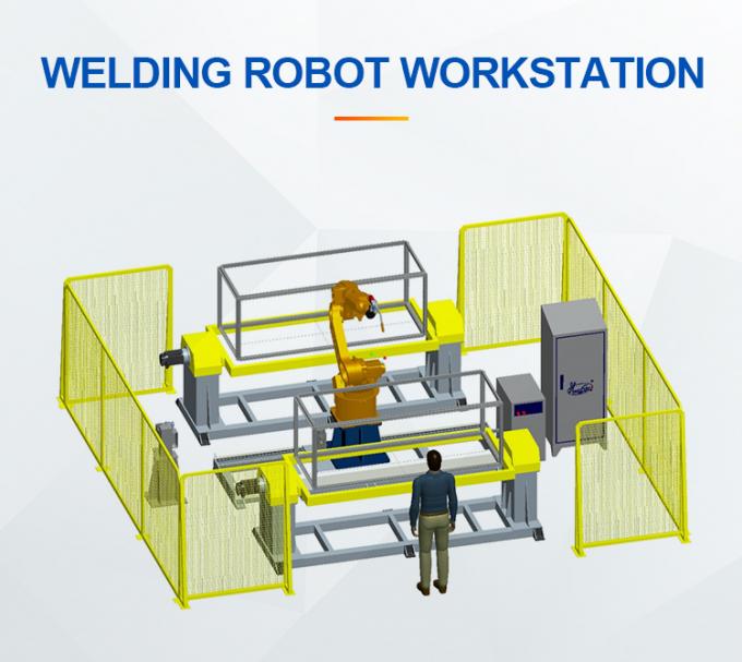 Hwashi New Condition Battery Energy Storage Cabinet Automatic Welding And Grinding Station Robot Case 2