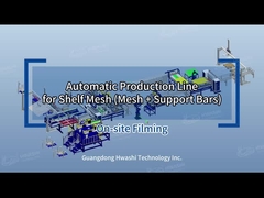 Advanced Automatic Wire Shelf Welding Machine For Wire Mesh Deck Shelving Production Line