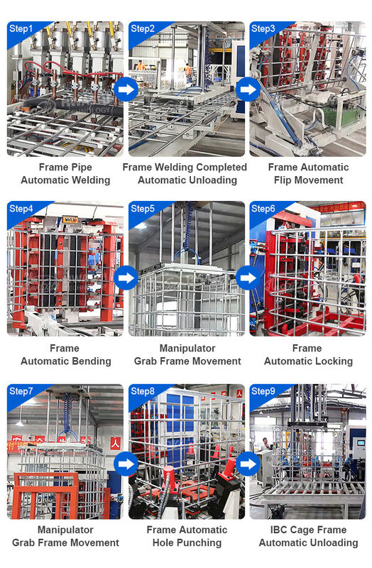 Automatic IBC Grid Welding Machine For IBC Tote Cage Frame Production Line