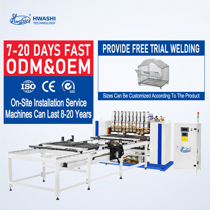 Cantilever Type Wire Mesh Welding Machine With Double-Layer Feeder 3000mm Effective Welding Length