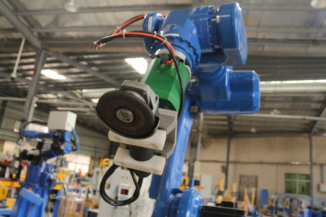Blue HWASHI Welding Robot Station Compact Small Size Dedicated Arc Welding Robot