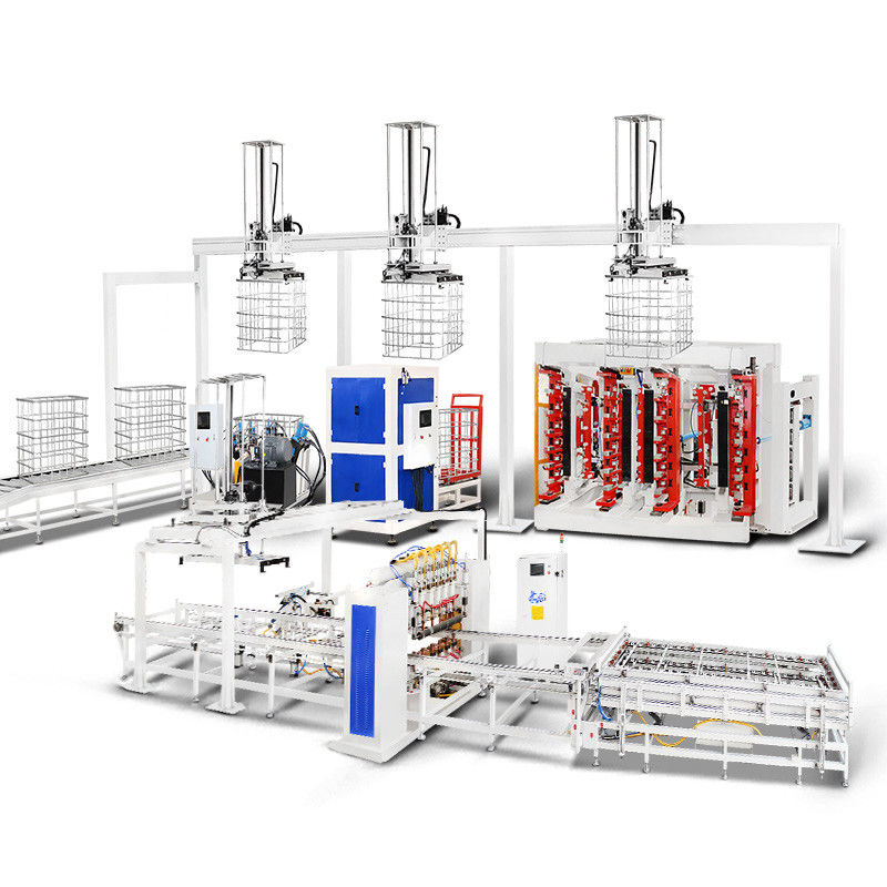 IBC Grid,IBC Cage Frame Production Line,Double Station Tubular Net Bending Machine