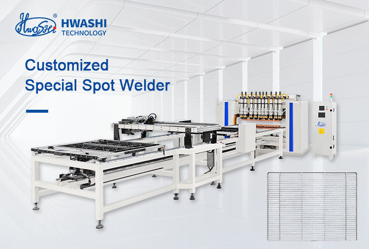 HWASHI Automatic Wire Mesh Panel Cage Welding Making Machine Line For Welded Wire Mesh