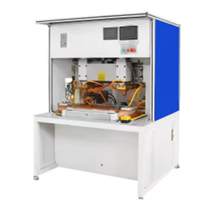 Hwashi CNC Medium Frequency Mild Small Steel Door Sheet Metal Spot Welder with XY Axis Automatic Movable Feeder