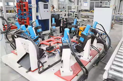 Hwashi IBC Cage Frame Automatic Welding Machine Production Line Mesh Unloading Mechanical Arm Base Frame Welding Machine