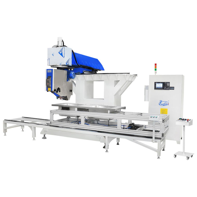 Hwashi Inox SS304 Kitchen Double Sink Seam Welding Machine and Stainless Steel CNC Sink Polishing Machine Grinder