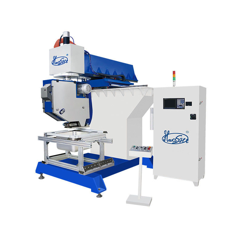 Hwashi Inox SS304 Kitchen Double Sink Seam Welding Machine and Stainless Steel CNC Sink Polishing Machine Grinder