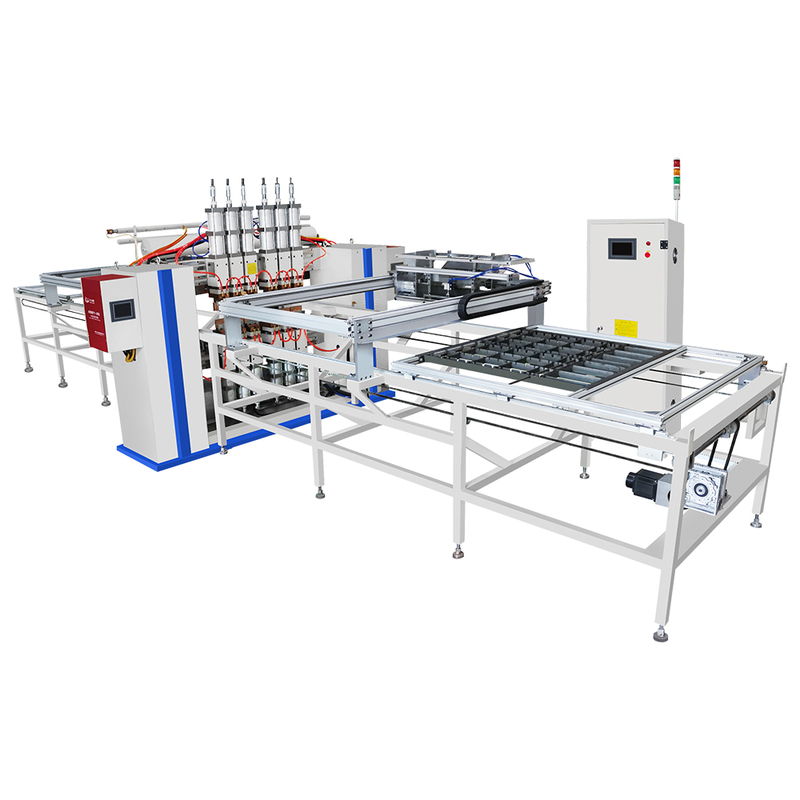 Hwashi Automatic Multi Point Refrigerating Condenser Wire Mesh Spot Welding Machine Low Carbon Steel Wire Mesh Welding