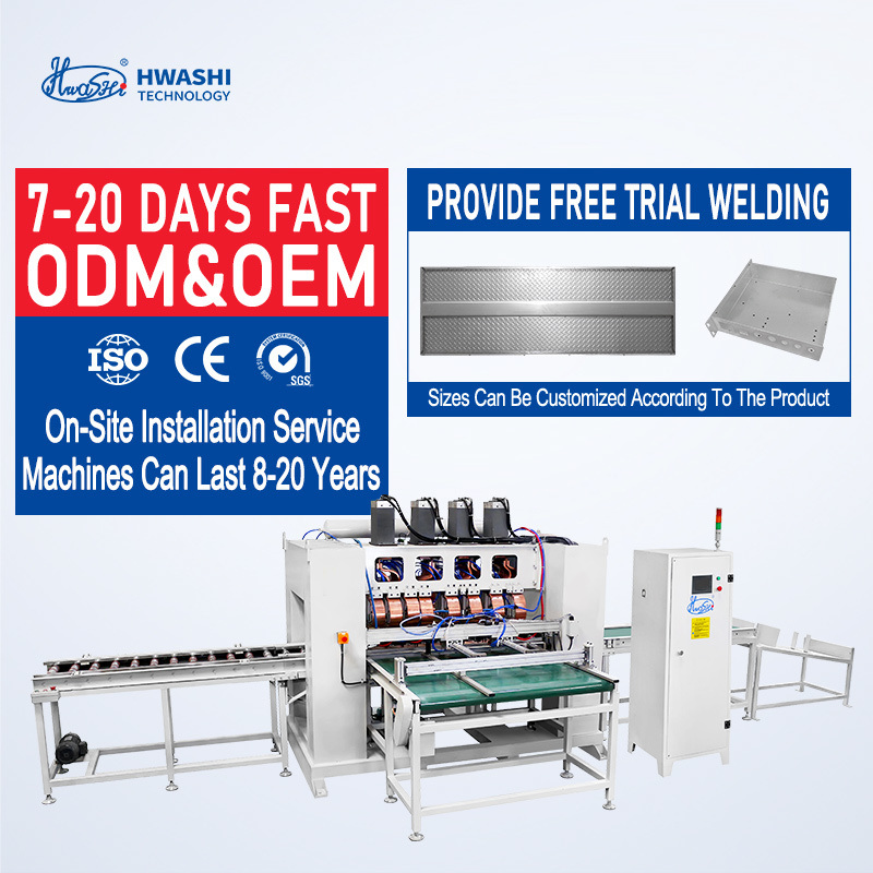 Welding with Standard Electrode Tip on Stainless Steel Welding Machine for Sheet Metal Door Panels