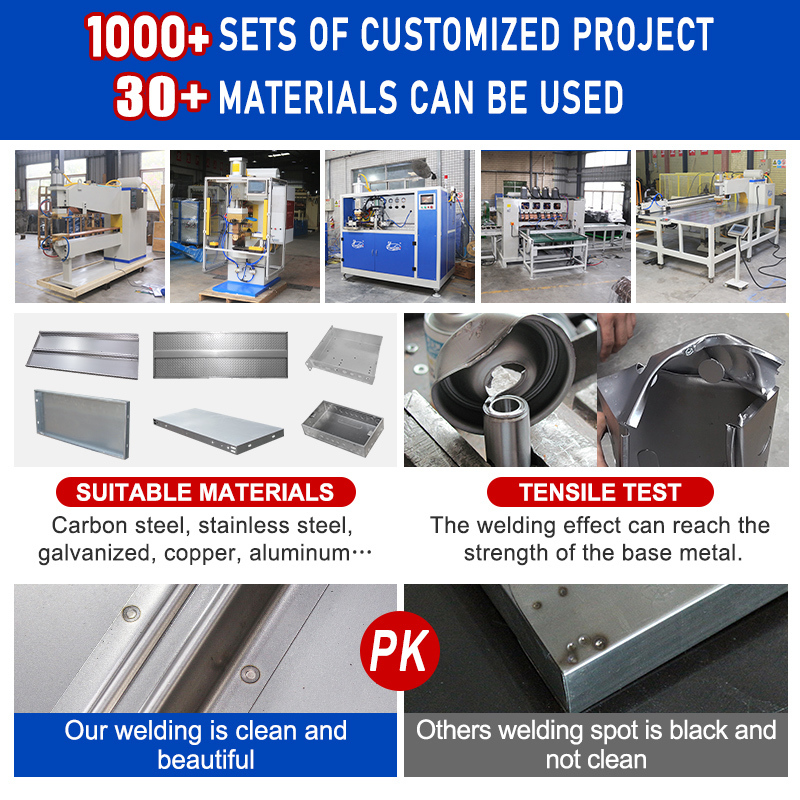 Welding with Standard Electrode Tip on Stainless Steel Welding Machine for Sheet Metal Door Panels