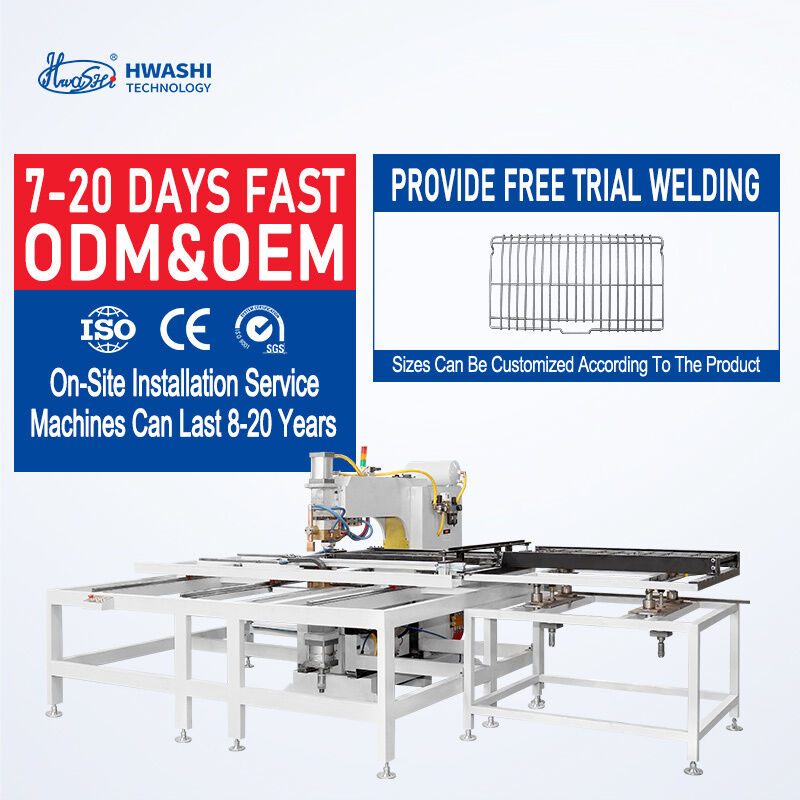 Hwashi PLC Control 380V 2-Phase Door Panel Multi Head Spot Welding Machine with 3+3mm Welding Thickness