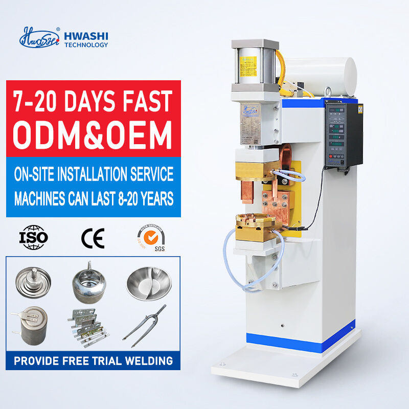 HWASHI WL-MF-250K Vertical Type 75KVA Power Medium Frequency Inverter Spot Welding Machine for Metal Sheets