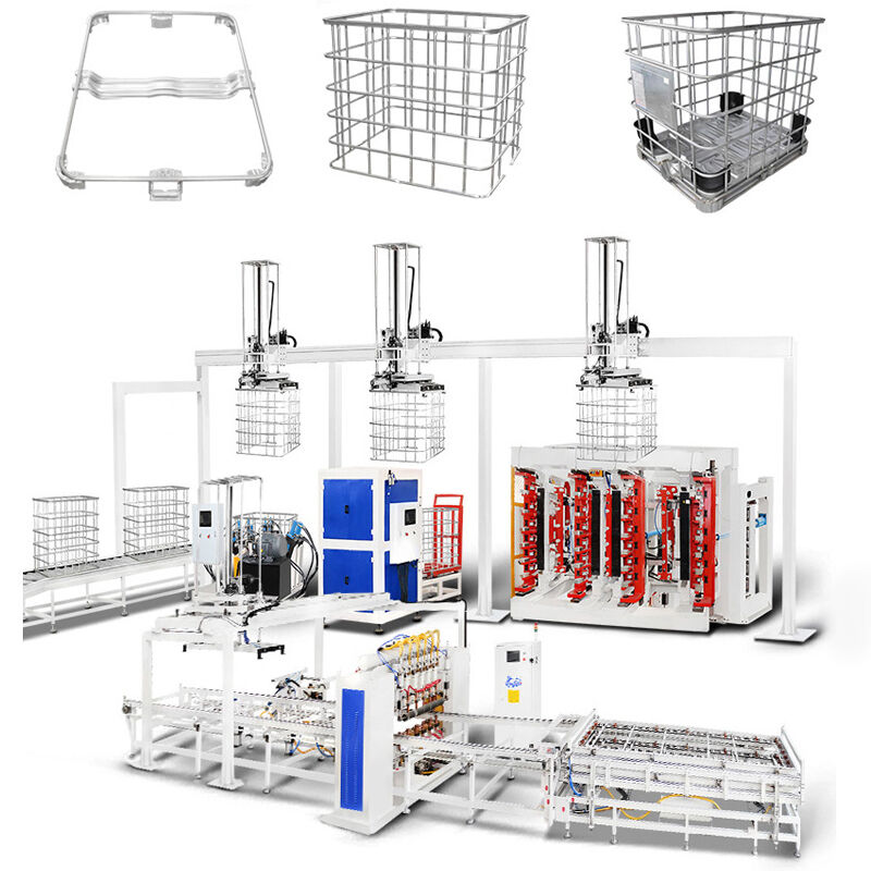 Bending Efficiency 20-25sec IBC Tote Cage Welding Machine Voltage 380V Optimized According To Your Products Requirements