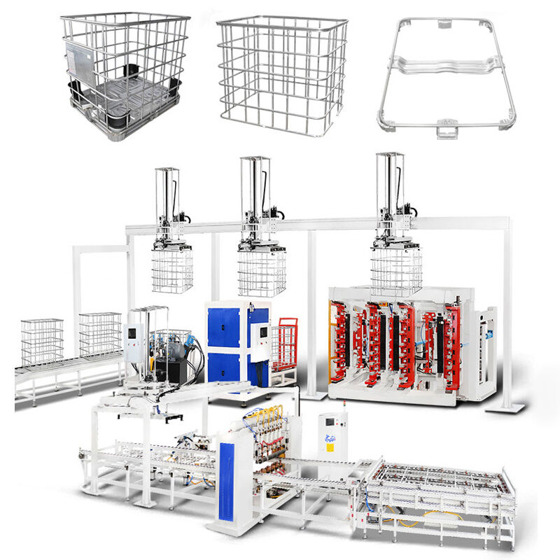 Bending Efficiency 20-25sec IBC Tote Cage Welding Machine Voltage 380V Optimized According To Your Products Requirements