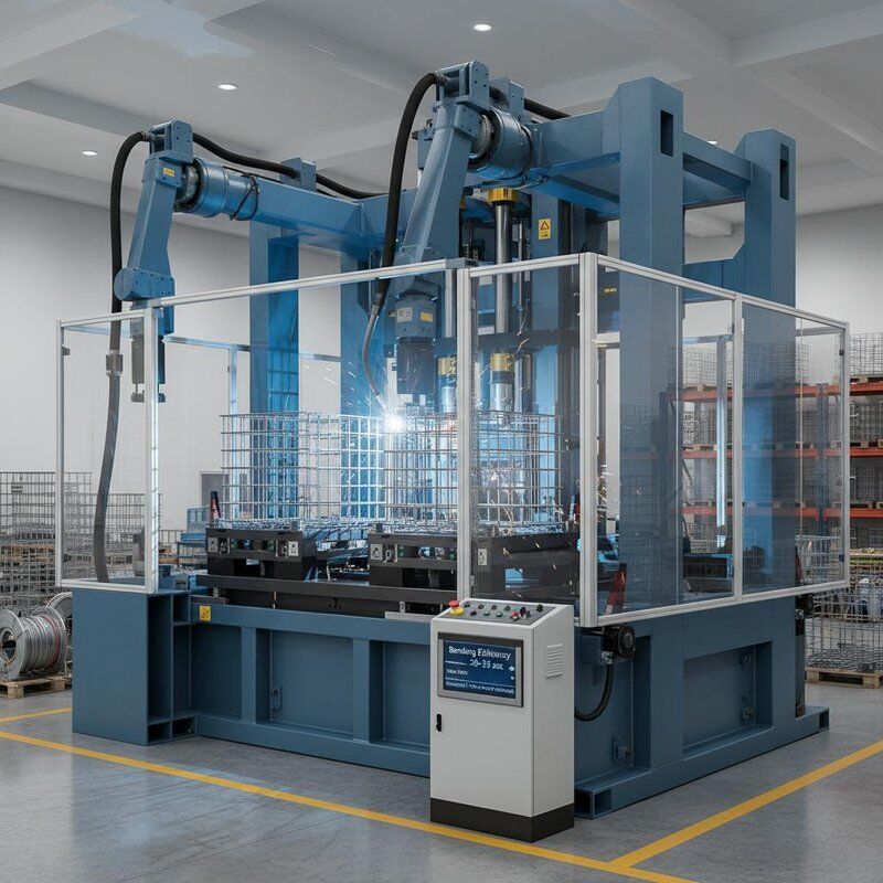 Bending Efficiency 20-25sec IBC Tote Cage Welding Machine Voltage 380V Optimized According To Your Products Requirements