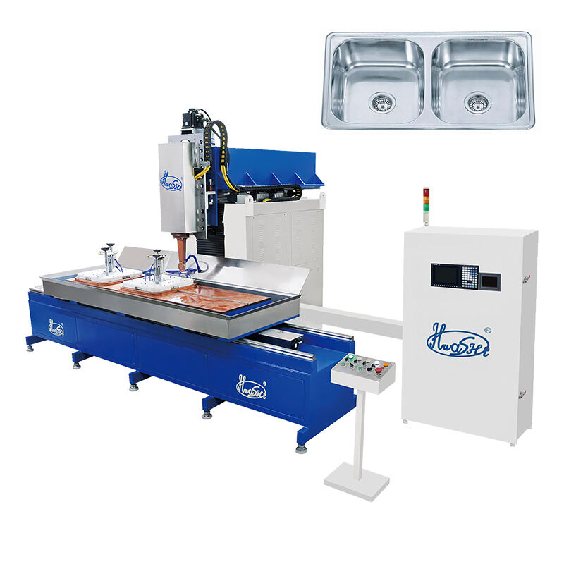 160kVA Rated Capacity Stainless Steel Sink Welding Machine with CNC 3-Axis Servo Control and Medium-Frequency Inverter (MFDC) Seam Welding