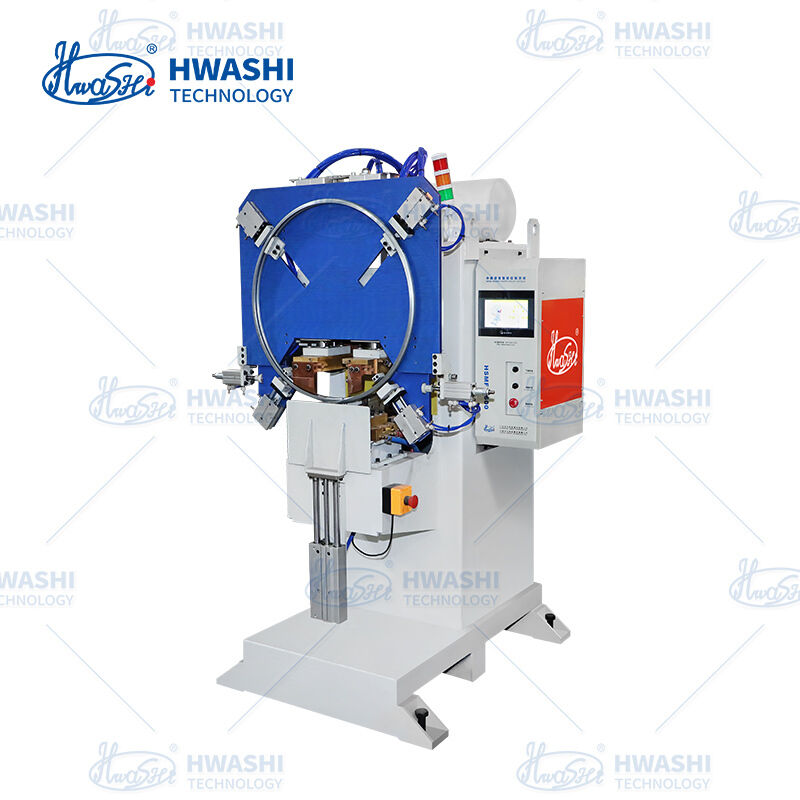 Hwashi MFDC Double-Head Spot Welder for Barrel Hoop Lock Clips | Dual-Point Precision Welding